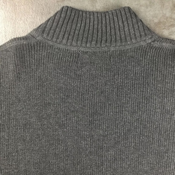 Eddie Bauer striped half zip long sleeved shirt - Picture 6 of 8